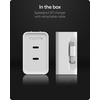 image:imageMophie Speedport70 GAN USBC Charger Block  70W Fast Wall Charger 2 USBC PD Ports Compact Foldable Prongs Made with Recycled Materials for Smartphones Tablets Headphones67W